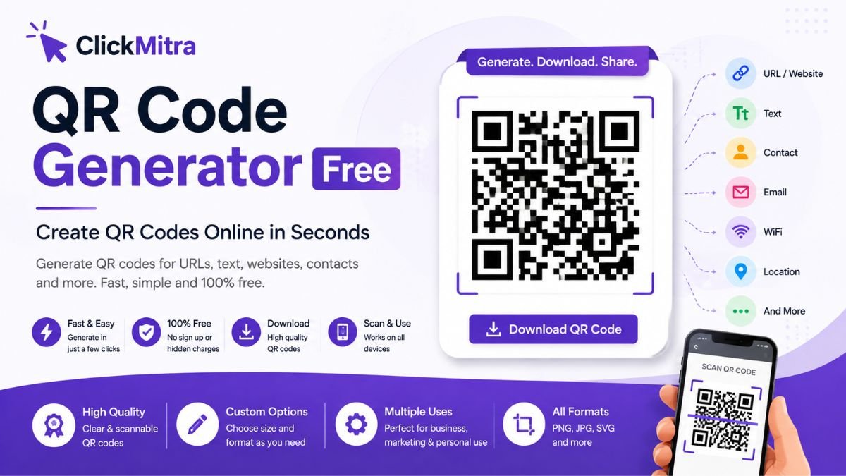 QR Code Generator Free: Create QR Codes Online in Seconds
