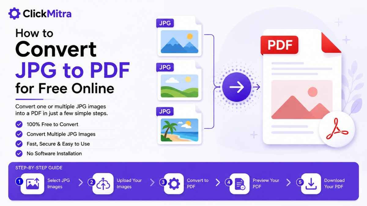 How to Convert JPG to PDF for Free Online