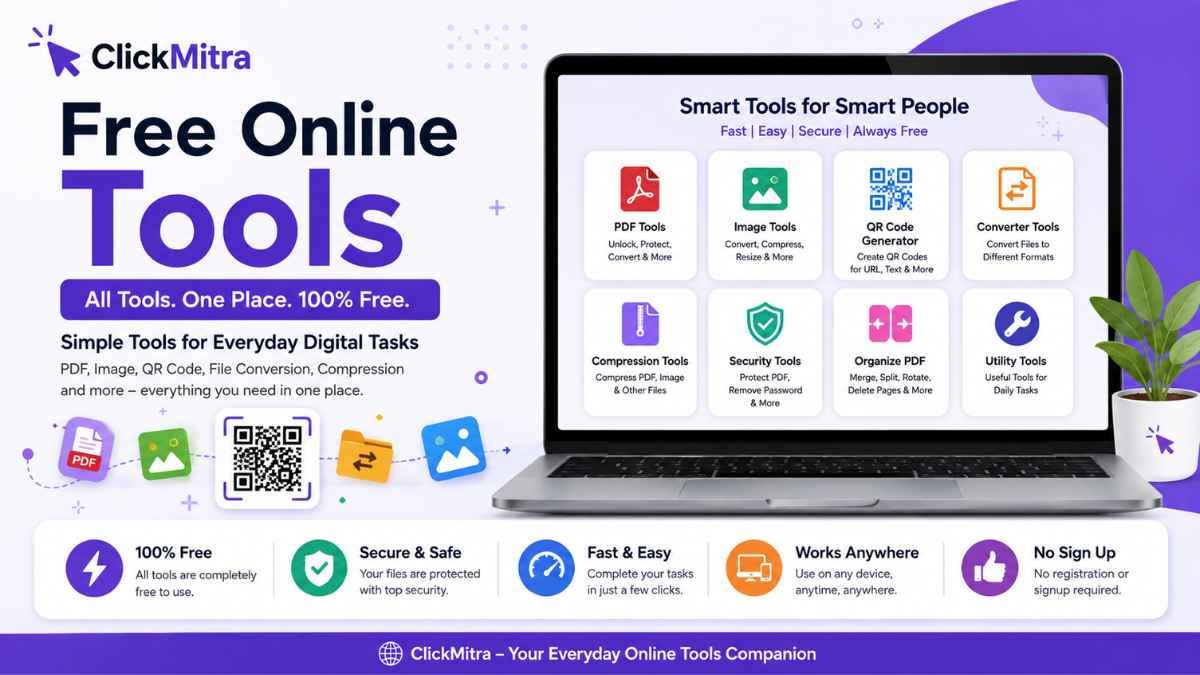 Free Online Tools: Useful Tools for PDF, Images, QR Codes & More